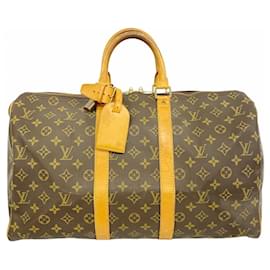 Louis Vuitton-Louis Vuitton Monogram Keepall 45 Boston Bag-Brown