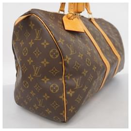 Louis Vuitton-Louis Vuitton Monogram Keepall 45 Boston Bag-Brown