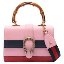 Gucci-Gucci Bamboo Dionysus Medium Handbag-Pink,Red,Navy blue