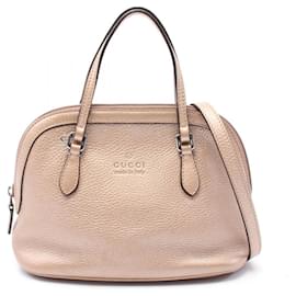 Gucci-Gucci Pink Leather Handbag-Pink
