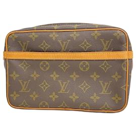 Louis Vuitton-Louis Vuitton Monogram Compiegne 23 Clutch Bag-Brown