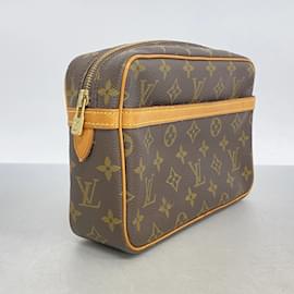 Louis Vuitton-Louis Vuitton Monogram Compiegne 23 Clutch Bag-Brown