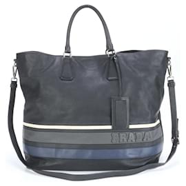 Prada-Prada Saffiano Leather Shoulder Bag for Men-Black