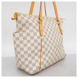 Louis Vuitton-Louis Vuitton Damier Azur Tote Bag-White