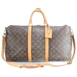 Louis Vuitton-Louis Vuitton Monogram Keepall Bandouliere 50-Marron