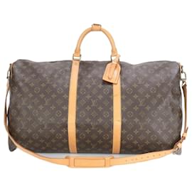 Louis Vuitton-Louis Vuitton Monogram Keepall Bandouliere 60-Brown