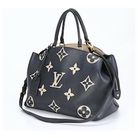 Louis Vuitton-Louis Vuitton Monogram Empreinte Grand Palais MM Shoulder Bag-Black