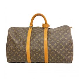 Louis Vuitton-Louis Vuitton Monogram Keepall 50 Boston Bag-Brown
