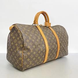 Louis Vuitton-Louis Vuitton Monogram Keepall 50 Boston Bag-Brown