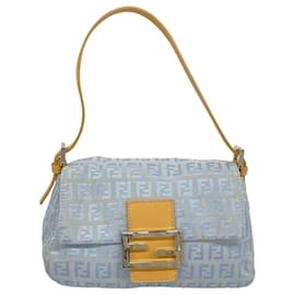 Fendi-Sac à main Fendi Zucchino Mamma Bucket-Marron,Bleu