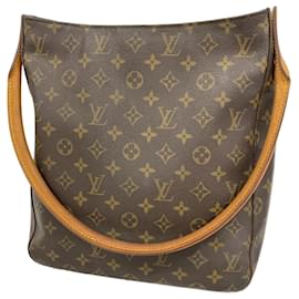 Louis Vuitton-Louis Vuitton Monogram Looping GM Shoulder Bag-Brown