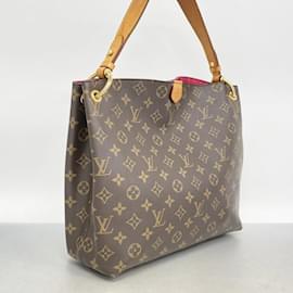 Louis Vuitton-Louis Vuitton Monogram Graceful PM Shoulder Bag-Brown,Pink