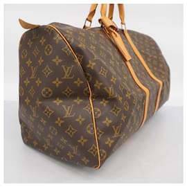 Louis Vuitton-Louis Vuitton Monogram Keepall 55 Boston Bag-Brown