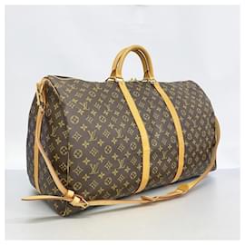 Louis Vuitton-Louis Vuitton Boston Bag Monogram Keepall Bandouliere 60-Brown