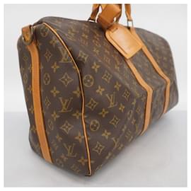Louis Vuitton-Louis Vuitton Boston Bag Monogram Keepall Bandouliere 50-Brown