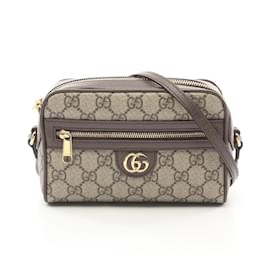 Gucci-Gucci Ophidia Super Mini GG Supreme Shoulder Bag-Brown,Beige