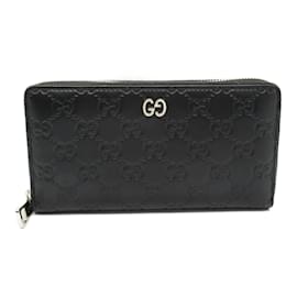 Gucci-Gucci Guccissima Long Bill Wallet-Black