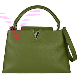 Louis Vuitton-Louis Vuitton Capucines PM Shoulder Bag-Red