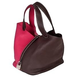 Hermès-Hermes Picotin Lock MM Pet Bag-Red,Dark red