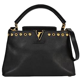 Louis Vuitton-Louis Vuitton Capucines PM Shoulder Bag-Black