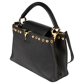 Louis Vuitton-Louis Vuitton Capucines PM Shoulder Bag-Black
