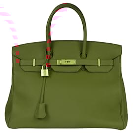 Hermès-Sac à main Hermès Birkin 35 Vermilion Togo-Rouge