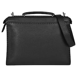Fendi-Sac à main Fendi Selleria Peekaboo Strap-Noir