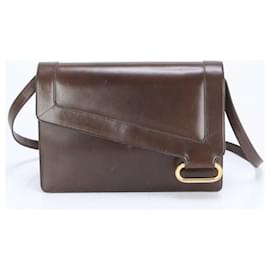 Christian Dior-Christian Dior Brown Leather Shoulder Bag-Brown