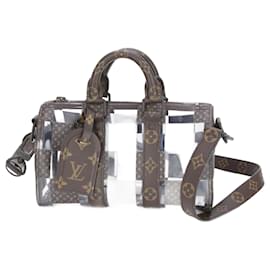 Louis Vuitton-Louis Vuitton Monogram Chess Keepall Bandouliere 25 Shoulder Bag-Brown