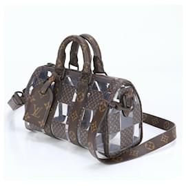 Louis Vuitton-Louis Vuitton Monogram Chess Keepall Bandouliere 25 Shoulder Bag-Brown