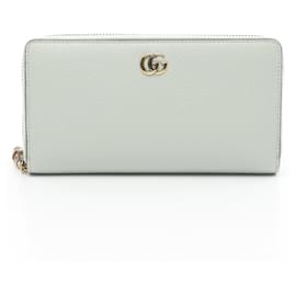 Gucci-Gucci Bamboo Round Long Wallet-Blue