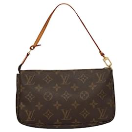 Louis Vuitton-LOUIS VUITTON Monogram Pochette Accessoires Pouch M51980 LV Auth 119711AM-Monogram