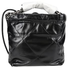 Chanel-CHANEL Chanel 22 Small Matelasse Chain Bag Lamb Skin 2way Black CC Auth BA1051SM-Black,Silvery