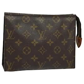 Louis Vuitton-LOUIS VUITTON Monogram Poche Toilette 19 Pouch M47544 LV Auth 119558-Monogram