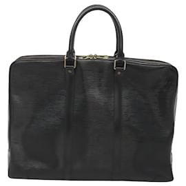Louis Vuitton-LOUIS VUITTON Epi Porte Documents Voyage Business Bag Black M54472 Auth 119666-Black