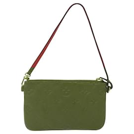 Louis Vuitton-LOUIS VUITTON Monogram Empreinte Citadine PM Poche Accessoire Rouge LV Auth 116380-Rouge