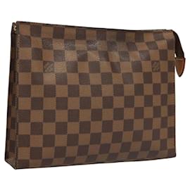 Louis Vuitton-LOUIS VUITTON Damier Ebene Poche Toilette 26 Pouch N47543 LV Auth 120422-Other