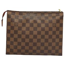 Louis Vuitton-LOUIS VUITTON Damier Ebene Poche Toilette 26 Pouch N47543 LV Auth 120422-Other