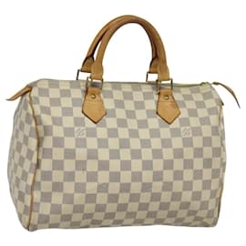 Louis Vuitton-LOUIS VUITTON Damier Azur Speedy 35 Hand Bag N41535 LV Auth 120080-Other