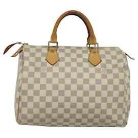 Louis Vuitton-LOUIS VUITTON Damier Azur Speedy 35 Hand Bag N41535 LV Auth 120080-Other