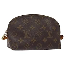 Louis Vuitton-LOUIS VUITTON Monogram Pochette Cosmetic PM Cosmetic Pouch M47515 LV Auth 116269-Monogram