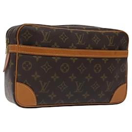 Louis Vuitton-LOUIS VUITTON Monogram Compiegne 28 Clutch Bag M51845 LV Auth BA1280-Monogram