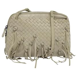Autre Marque-BOTTEGA VENETA INTRECCIATO Shoulder Bag Leather Beige Auth 119598-Beige