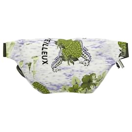 Gucci-GUCCI Children's Waist bag Nylon White Silver 502095 Auth ac3786-Silvery,White