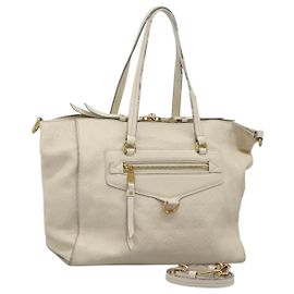 LOUIS VUITTON Bolsa Monogram Empreinte Lumineuse PM 2way Blanca M93411 Auth yk17816 Blanco