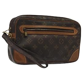 Louis Vuitton-LOUIS VUITTON Monogram Marly Dragonne GM Clutch Bag M51825 LV Auth am8083-Monogram