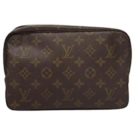 Louis Vuitton-LOUIS VUITTON Monogram Trousse Toilette 23 Clutch Bag M47524 LV Auth am8058-Monogram