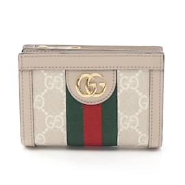 Gucci-GUCCI Offdia GG Supreme Bi-fold Wallet-Multiple colors,Beige