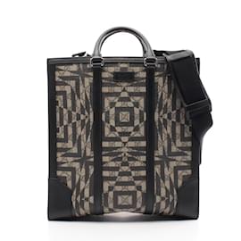 Gucci-Gucci GG Kaleidoscope Tote Bag-Black,Beige