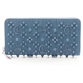 Christian Louboutin-Christian Louboutin PANETTONE Round Long Wallet-Blue